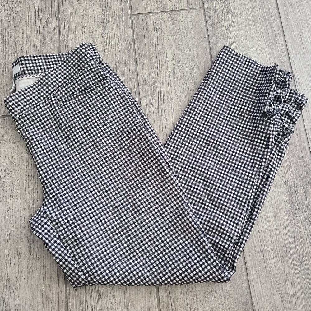 89th + Madison women's black and white checkered pants size small